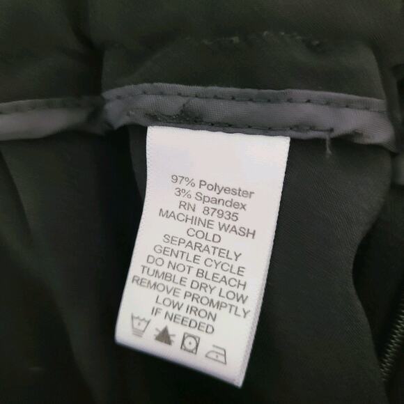 Susan Graver Black Pants Sz Medium Zipper Lightweight Career Minimalist Stretch - Picture 7 of 8